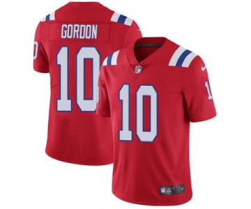 Men's NFL New England Patriots #10 Josh Gordon Red Alternate Vapor Untouchable Limited Nike Jersey