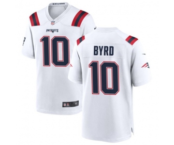 Men's New England Patriots #10 Damiere Byrd White 2020 NEW Vapor Untouchable Stitched NFL Nike Limited Jersey