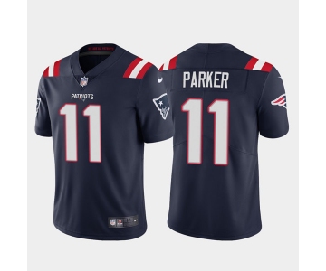 Men's New England Patriots #11 DeVante Parker Navy Vapor Untouchable Limited Stitched Jersey