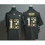 Men's New England Patriots #12 Tom Brady Jesus Faith Black Vapor Untouchable Stitched NFL Nike Limited Jersey