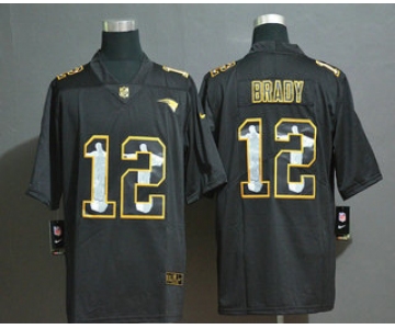 Men's New England Patriots #12 Tom Brady Jesus Faith Black Vapor Untouchable Stitched NFL Nike Limited Jersey