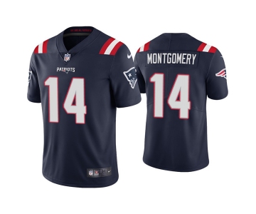 Men's New England Patriots #14 Ty Montgomery Navy Vapor Untouchable Limited Stitched Jersey