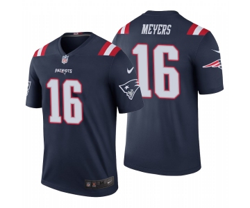 Men's New England Patriots #16 Jakobi Meyers Color Rush Legend Navy Jersey