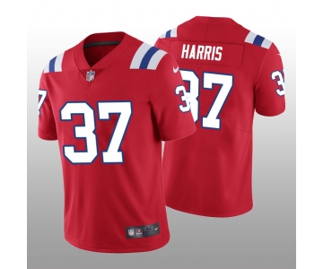 Men's New England Patriots #37 Damien Harris Red Vapor Limited Jersey