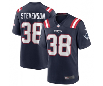 Men's New England Patriots #38 Rhamondre Stevenson Navy Limited Stitched Game Jersey