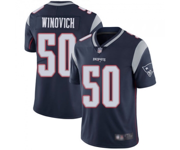 Men's New England Patriots #50 Chase Winovich Limited Navy Blue Home Vapor Untouchable Jersey
