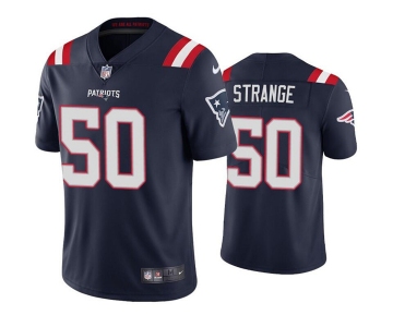 Men's New England Patriots #50 Cole Strange Navy Vapor Untouchable Limited Stitched Jersey