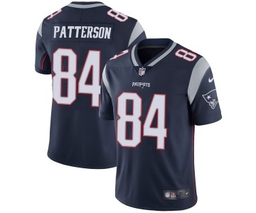 Men's Nike New England Patriots #84 Cordarrelle Patterson Navy Blue Home Vapor Untouchable Limited Jersey