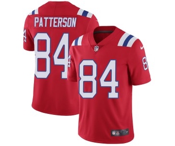 Men's Nike New England Patriots #84 Cordarrelle Patterson Red Alternate Vapor Untouchable Limited Jersey