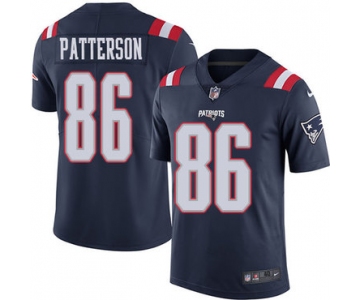 Nike Men's New England Patriots #86 Cordarrelle Patterson Navy Blue Rush Vapor Untouchable Limited Jersey