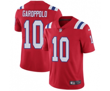 Nike New England Patriots #10 Jimmy Garoppolo Red Alternate Men's Stitched NFL Vapor Untouchable Limited Jersey