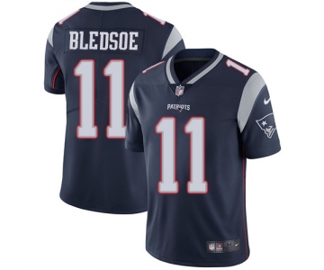 Nike New England Patriots #11 Drew Bledsoe Navy Blue Team Color Men's Stitched NFL Vapor Untouchable Limited Jersey