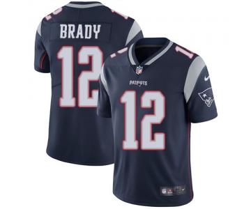 Nike New England Patriots #12 Tom Brady Navy Blue Team Color Men's Stitched NFL Vapor Untouchable Limited Jersey