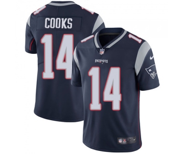 Nike New England Patriots #14 Brandin Cooks Navy Blue Team Color Men's Stitched NFL Vapor Untouchable Limited Jersey