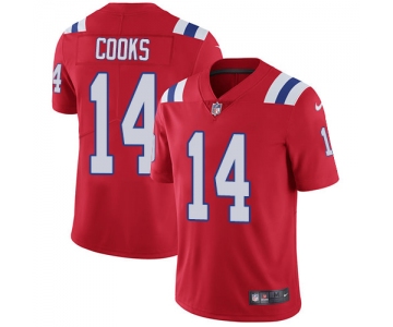 Nike New England Patriots #14 Brandin Cooks Red Alternate Men's Stitched NFL Vapor Untouchable Limited Jersey
