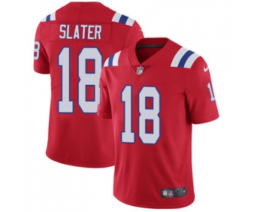 Nike New England Patriots #18 Matt Slater Red Alternate Men's Stitched NFL Vapor Untouchable Limited Jersey