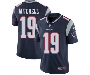 Nike New England Patriots #19 Malcolm Mitchell Navy Blue Team Color Men's Stitched NFL Vapor Untouchable Limited Jersey