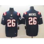 Nike New England Patriots 26 Sony Michel Navy Color Rush Limited Jersey