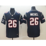 Nike New England Patriots 26 Sony Michel Navy Vapor Untouchable Limited Jersey