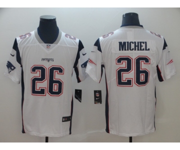 Nike New England Patriots 26 Sony Michel White Vapor Untouchable Limited Jersey