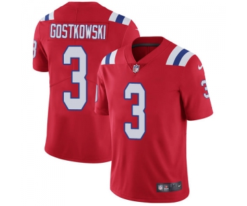 Nike New England Patriots #3 Stephen Gostkowski Red Alternate Men's Stitched NFL Vapor Untouchable Limited Jersey