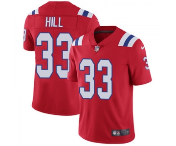 Nike New England Patriots #33 Jeremy Hill Red Alternate Men's Stitched NFL Vapor Untouchable Limited Jersey