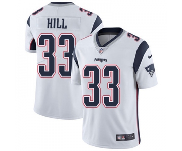 Nike New England Patriots #33 Jeremy Hill White Men's Stitched NFL Vapor Untouchable Limited Jersey