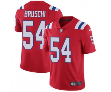 Nike New England Patriots #54 Tedy Bruschi Red Alternate Men's Stitched NFL Vapor Untouchable Limited Jersey