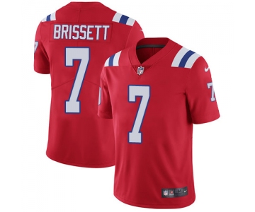 Nike New England Patriots #7 Jacoby Brissett Red Alternate Men's Stitched NFL Vapor Untouchable Limited Jersey