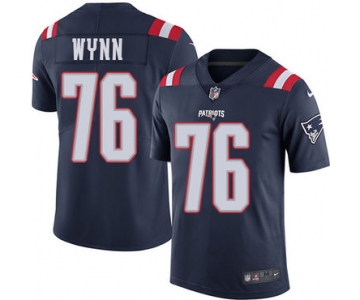 Nike New England Patriots #76 Isaiah Wynn Navy Blue Men's Stitched NFL Limited Rush Jersey