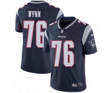 Nike New England Patriots #76 Isaiah Wynn Navy Blue Team Color Men's Stitched NFL Vapor Untouchable Limited Jersey