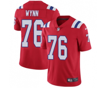 Nike New England Patriots #76 Isaiah Wynn Red Alternate Men's Stitched NFL Vapor Untouchable Limited Jersey