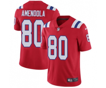 Nike New England Patriots #80 Danny Amendola Red Alternate Men's Stitched NFL Vapor Untouchable Limited Jersey