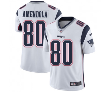 Nike New England Patriots #80 Danny Amendola White Men's Stitched NFL Vapor Untouchable Limited Jersey