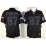Nike New England Patriots #87 Rob Gronkowski Black Impact Limited Jersey