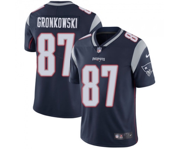 Nike New England Patriots #87 Rob Gronkowski Navy Blue Team Color Men's Stitched NFL Vapor Untouchable Limited Jersey