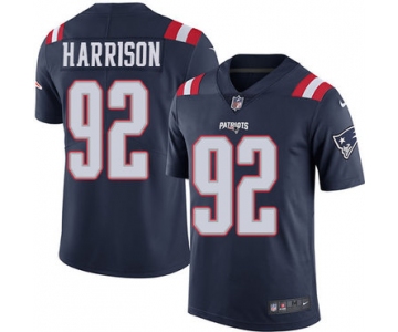 Nike New England Patriots #92 James Harrison Navy Blue Stitched NFL Limited Rush Jersey