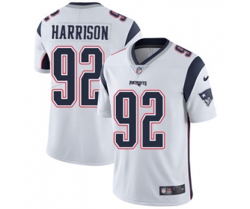 Nike New England Patriots #92 James Harrison White Stitched NFL Vapor Untouchable Limited Jersey