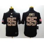 Nike New England Patriots #95 Chandler Jones Salute to Service Black Limited Jersey