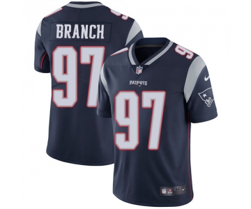 Nike New England Patriots #97 Alan Branch Navy Blue Team Color Men's Stitched NFL Vapor Untouchable Limited Jersey