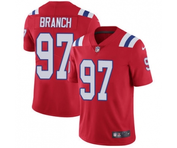 Nike New England Patriots #97 Alan Branch Red Alternate Men's Stitched NFL Vapor Untouchable Limited Jersey