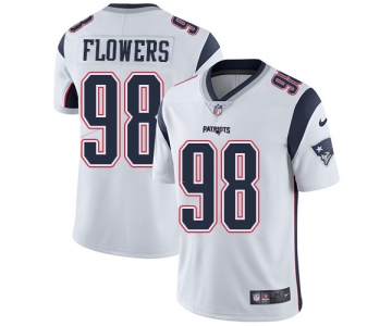 Nike New England Patriots #98 Trey Flowers White Men's Stitched NFL Vapor Untouchable Limited Jersey