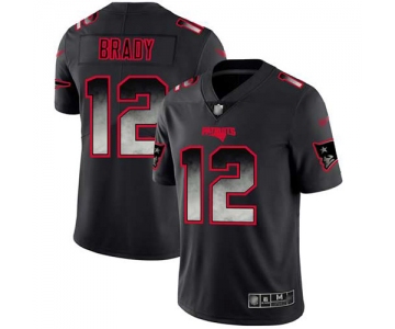 Nike Patriots #12 Tom Brady Black Men's Stitched NFL Vapor Untouchable Limited Smoke Fashion Jersey