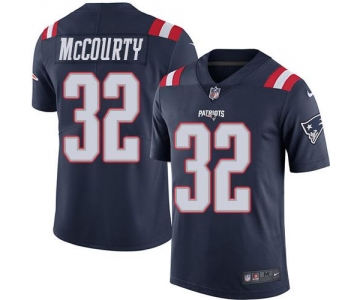 Nike Patriots #32 Devin McCourty Navy Blue Men's Stitched NFL Limited Rush Jersey