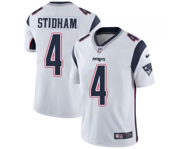 Nike Patriots #4 Jarrett Stidham White Men's Stitched NFL Vapor Untouchable Limited Jersey