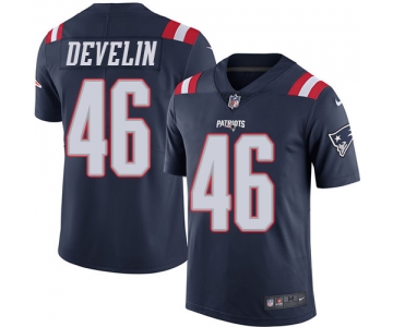 Nike Patriots #46 James Develin Navy Blue Men's Stitched NFL Limited Rush Jersey