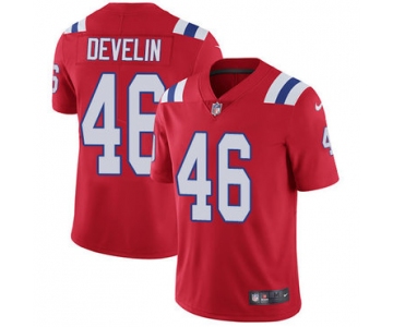 Nike Patriots #46 James Develin Red Alternate Men's Stitched NFL Vapor Untouchable Limited Jersey