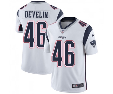 Nike Patriots #46 James Develin White Men's Stitched NFL Vapor Untouchable Limited Jersey