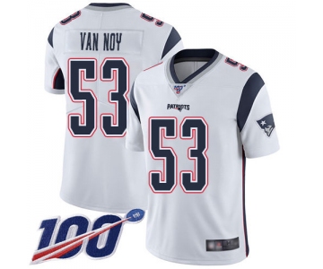 Nike Patriots #53 Kyle Van Noy White Men's Stitched NFL 100th Season Vapor Limited Jersey