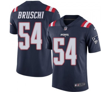Nike Patriots #54 Tedy Bruschi Navy Blue Men's Stitched NFL Limited Rush Jersey